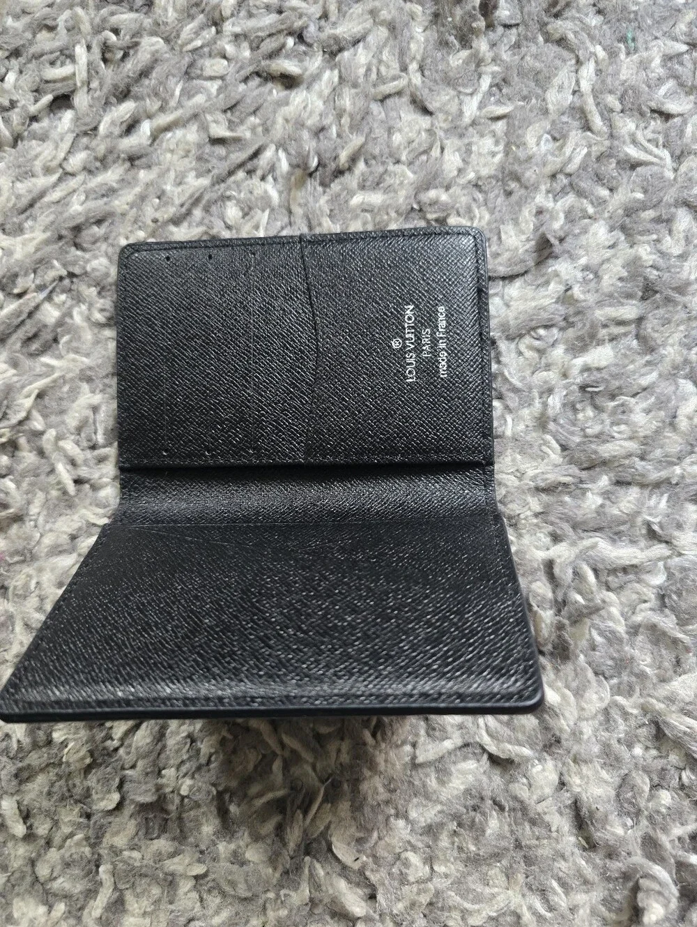 Black & Gray Checkered Pocket Card Organizer
